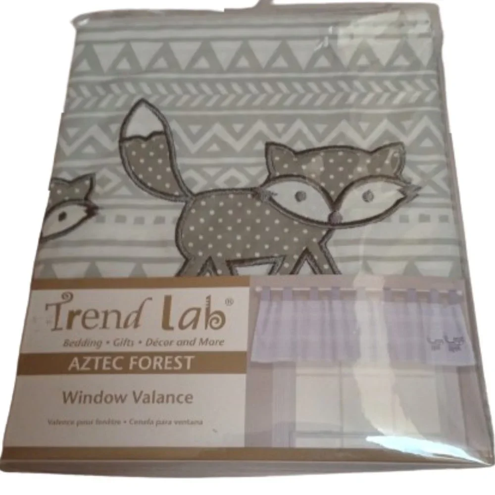 Trend Lab Aztec Forest Animals Window Valance Model no. 103094 HTF NWT